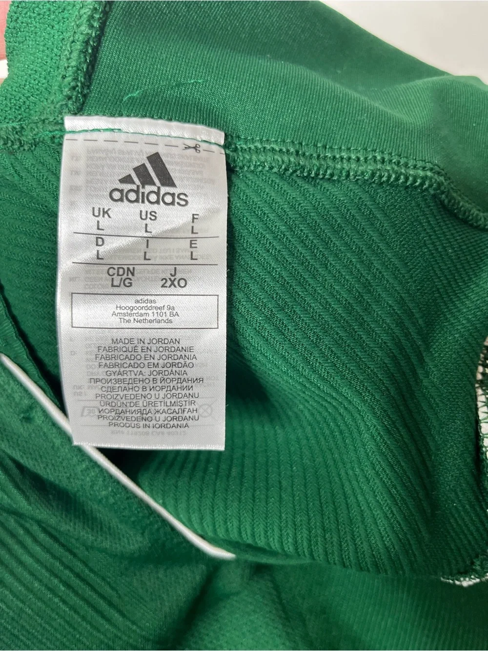 Adidas Primeknit A1 Football Jersey Men’s Large NWT green with White Trim
